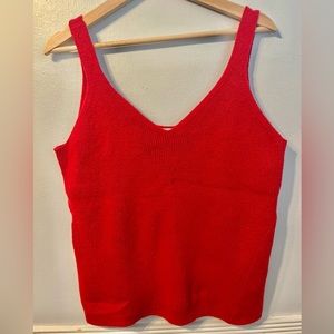 Old Navy Red Sweater Tank . Size XL . NWOT